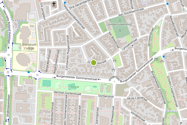 Ambulance-melding op Da Costastraat, Venlo op 22 juni, kaart-overzicht