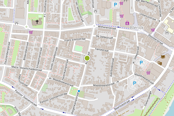 Ambulance-melding op Ruijsstraat, Venlo op 24 juni, kaart-overzicht