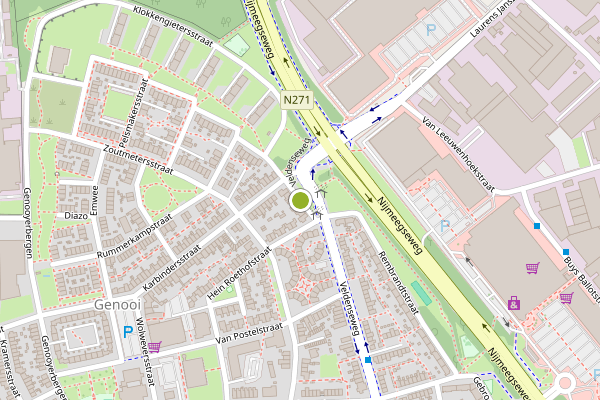 Ambulance-melding op Linnenweversstraat, Venlo op 25 juni, kaart-overzicht