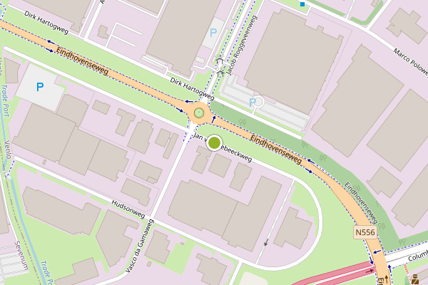 Ambulance-melding op Jan van Riebeeckweg, Venlo op 25 juni, kaart-overzicht