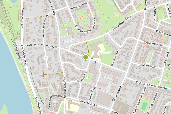 Ambulance-melding op Dokter Blumenkampstraat, Venlo op 24 juni, kaart-overzicht