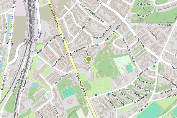 Ambulance-melding op Ursulinenstraat, Venlo op 25 juni, kaart-overzicht