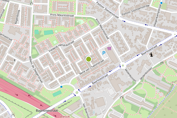 Ambulance-melding op Rene van Chalonstraat, Venlo op 27 juni, kaart-overzicht